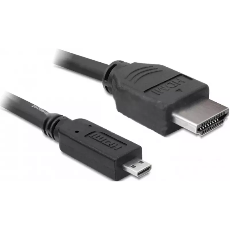 DeLOCK - Cabo de vídeo / áudio - HDMI - 32 AWG - HDMI, 19 pinos (M) - 19 pinos Micro-HDMI (M) - 3 m (82663)