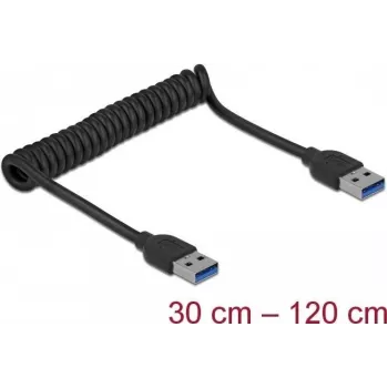 Cabo USB DeLOCK 85348 USB 3.2 Gen 1 1,2 m USB A preto