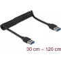 Cabo USB DeLOCK 85348 USB 3.2 Gen 1 1,2 m USB A preto