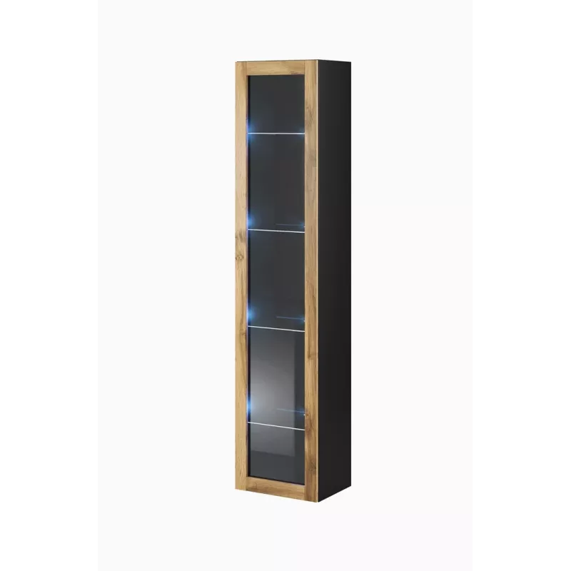 Conjunto de armários de sala Cama VIGO 3 preto/carvalho wotan