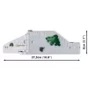 Conjunto de construção Cobi Deutscher Bunker Regelbau 667/642 Modelo COBI-3136 – conjunto de peças detalhado