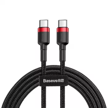 Cabo USB-C para USB-C Baseus CATKLF-G91 1 m, ficha USB-C, 0,48 Gbit/s, preto