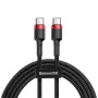 Cabo USB-C para USB-C Baseus CATKLF-G91 1 m, ficha USB-C, 0,48 Gbit/s, preto