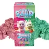 Conjunto Fluffy Sand 2x70g rosa/verde TUBAN