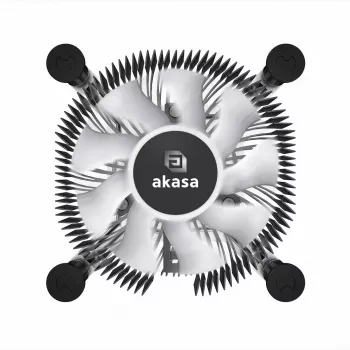 Arrefecedor de ar Akasa AK-CC6615BP01 preto 600-3000 rpm rolamento de esferas duplo