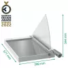 Cortapapel de precisão Leitz A4+, 15 folhas, fixação manual, aço inoxidável, A4 Maxi, 80 g/m², vidro
