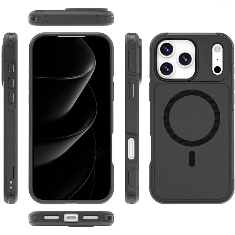 Capa 4smarts Defend iPhone 17 Pro Max preto 17,5 cm
