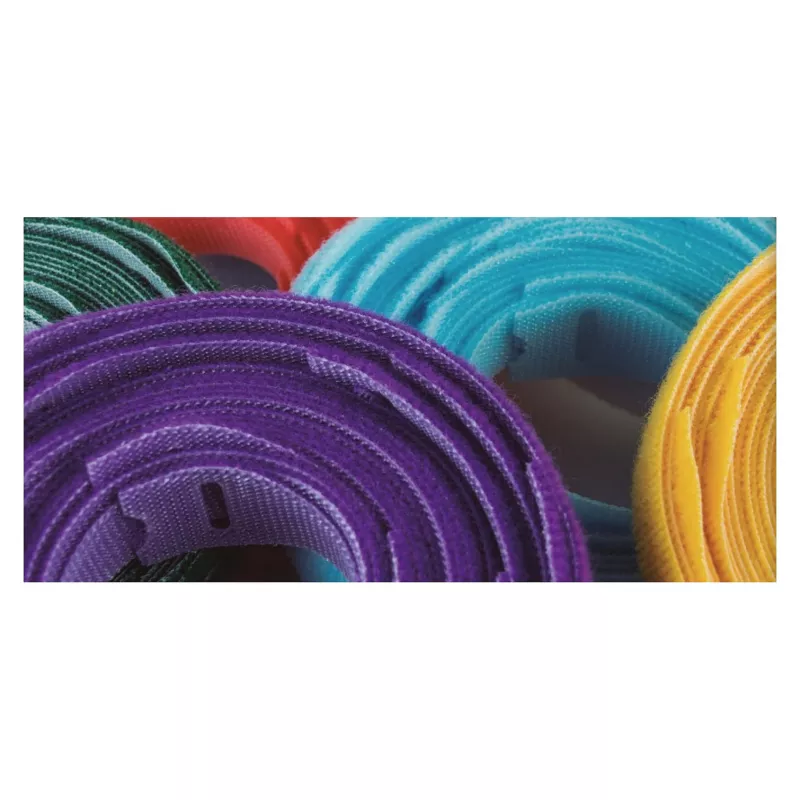 Abraçadeira de cabos reutilizável Velcro ONE-WRAP 200×13 mm roxo, polipropileno, pack de 25