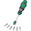 Wera Kraftform Kompakt 25 conjunto de chave de fendas com pontas, 7 pcs., preto/verde