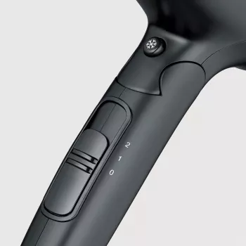 Secador de cabelo SEVERIN HT 0159 — 1600 W, tensão dupla 110/220–240 V, 2 velocidades, botão de ar frio, cabo de 1,8 m, preto