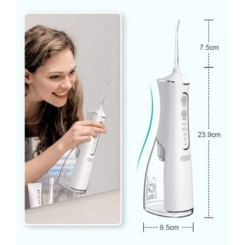 Irrigador oral Extralink L8 preto 2000mAh IPX7 irrigador oral