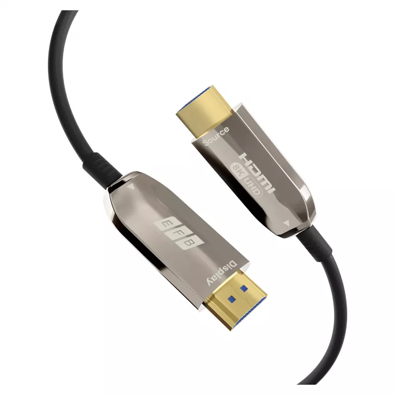 Cabo de fibra ótica HDMI EFB Elektronik AOC Active - Digital/Display/Vídeo - 20 m (HDMI-21-00007)