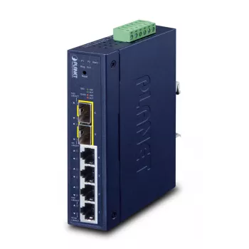 Switch gerido PLANET Industrial L2/L4 4 portas Gigabit Ethernet 10/100/1000