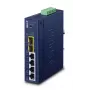 Switch gerido PLANET Industrial L2/L4 4 portas Gigabit Ethernet 10/100/1000
