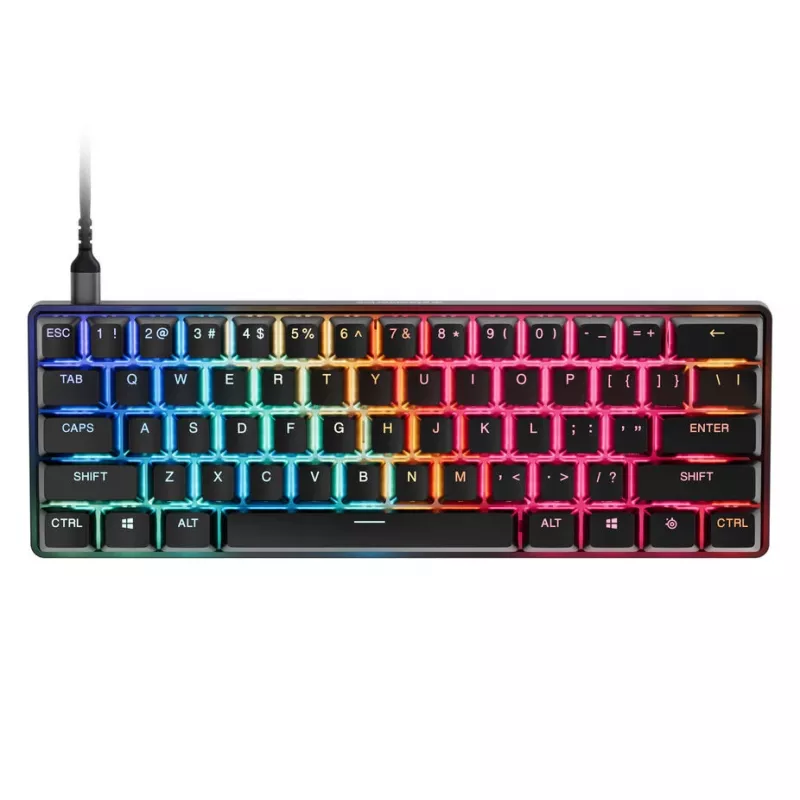 Teclado mini mecânico STEELSERIES Apex Pro Gen 3 Mini com switches RGB
