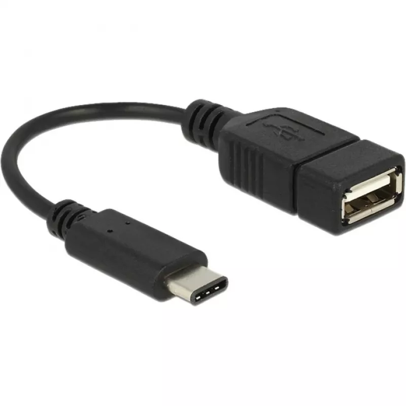 Cabo USB DeLOCK 65579 USB 2.0 0,15 m USB C USB A preto