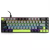 Teclado mecânico MEDIA-TECH MT1260 Red Core MX60, fator de forma 60%, interruptores CHERRY MX Red, iluminação RGB, USB, verde