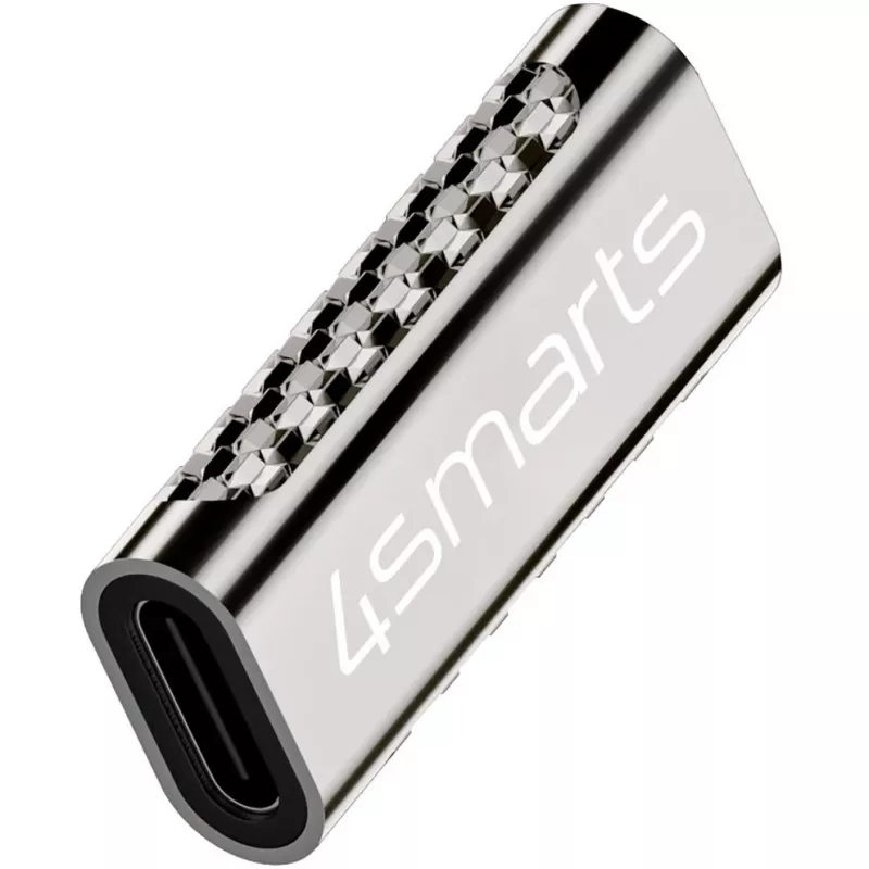 Adaptador de cabo 4smarts 540464 USB-C para USB-C prateado
