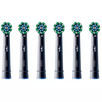 Cabeças de substituição Oral-B Pro CrossAction CleanMaximizer, preto, 6 unid.