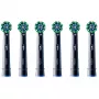 Cabeças de substituição Oral-B Pro CrossAction CleanMaximizer, preto, 6 unid.