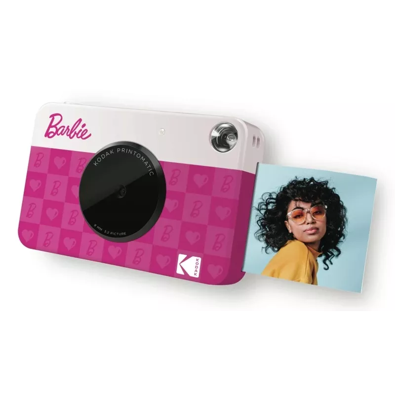 Kodak x Barbie Printomatic Câmara instantânea, rosa, impressão instantânea ZINK Zero-Ink (RODOMATICB10)