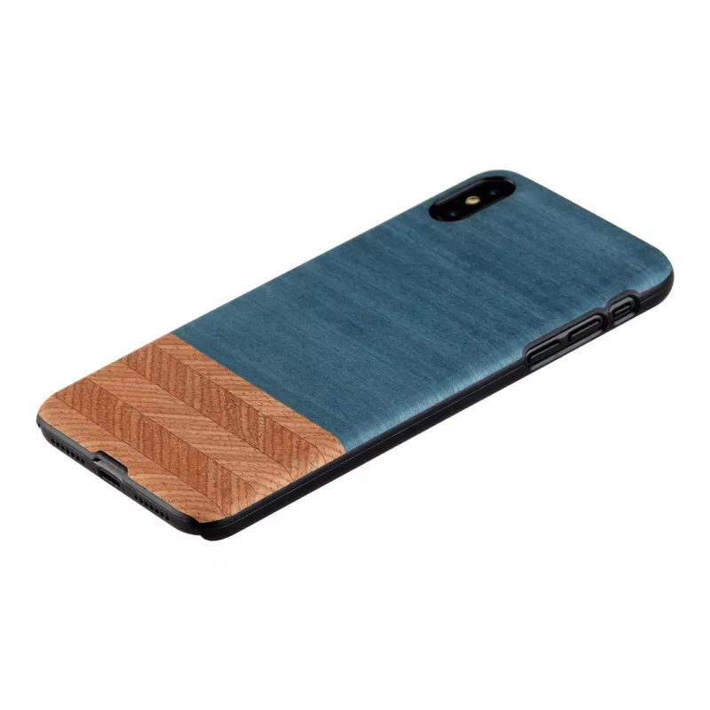 Capa para smartphone man and wood para iPhone XS Max — Denim preto