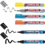 Marcadores para flipchart Edding 385/380/383 cores sortidas 1,0–5,0 mm, pack de 6