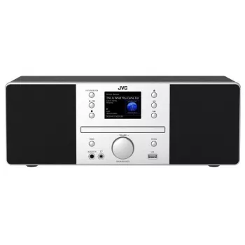 Sistema de áudio tudo-em-um JVC RD-E874B, rádio internet/DAB+/FM, CD, Bluetooth, 20 W, preto