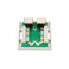 Tomada de rede de superfície Extralink EX.9649 — 2x RJ45 Cat5e STP