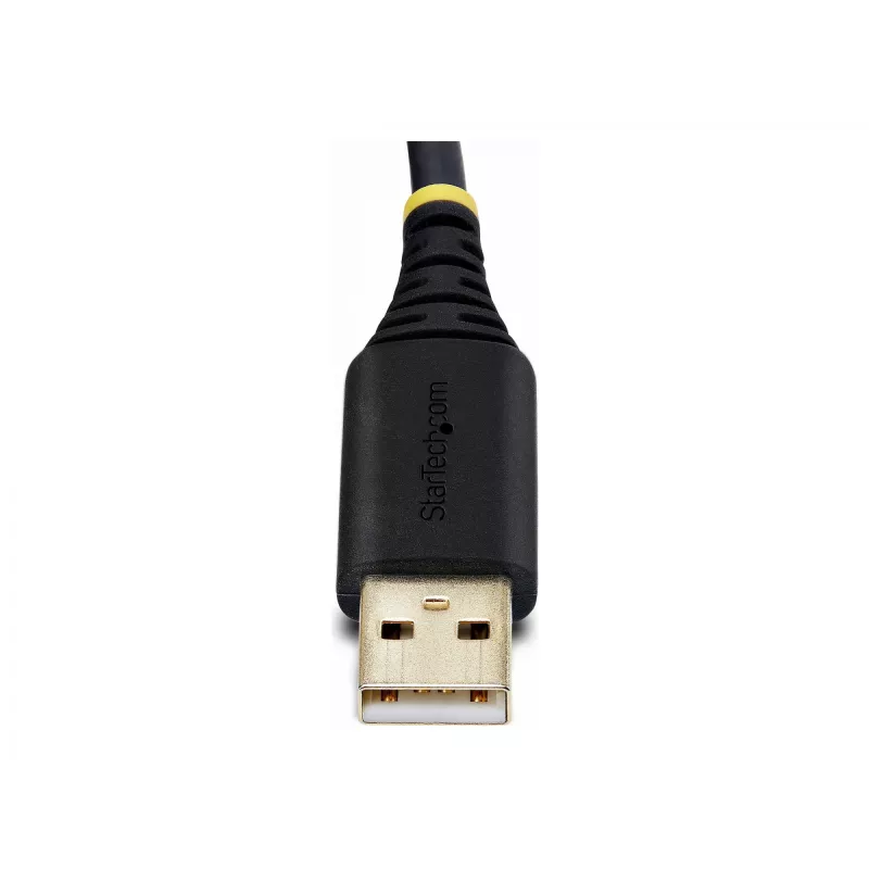 StarTech.com cabo adaptador USB para série de 2 portas de 2ft (60cm), parafusos/porcas DB9 substituíveis, retenção COM, USB-A para DB9 RS232, FTDI, proteção ESD nível 4, Windows/macOS/ChromeOS/Linux – construção robusta em TPE