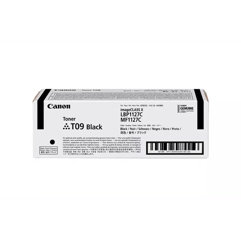 Canon TONER T09 BK cartucho de toner 1 unid. original preto