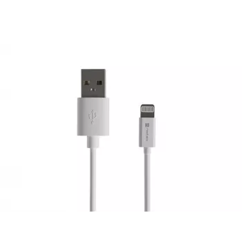 Cabo Lightning Natec Prati (macho)->USB-A (macho) 2m MFi branco NKA-2149