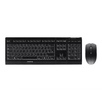 CHERRY B.UNLIMITED 3.0 teclado rato incluído escritório RF Wireless alemão preto