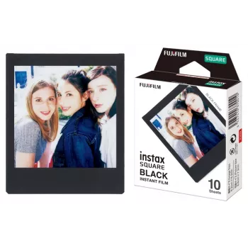 Fujifilm Instax Square BLACK - filme instantâneo a cores - ISO 800 - 10 fotografias