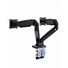 Suporte para monitor GEMBIRD MA-DA2-03 para ecrãs até 35 polegadas, fixação de mesa, VESA 75x75–100x100, 20 kg, preto, ecrã duplo