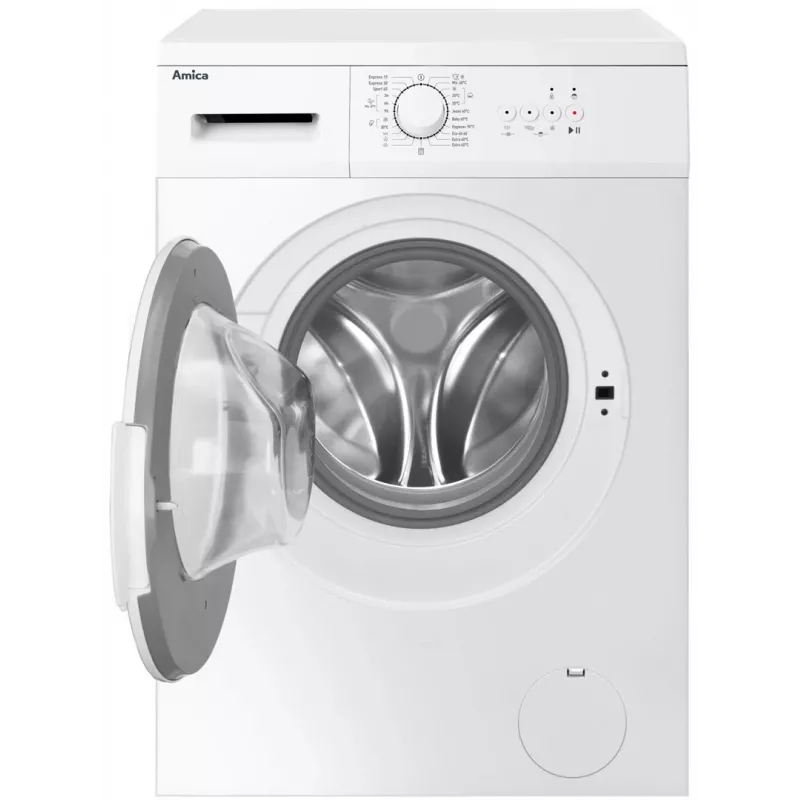 Amica WA0S610DO máquina de lavar roupa de carga frontal, 6 kg, 1000 rpm, branca