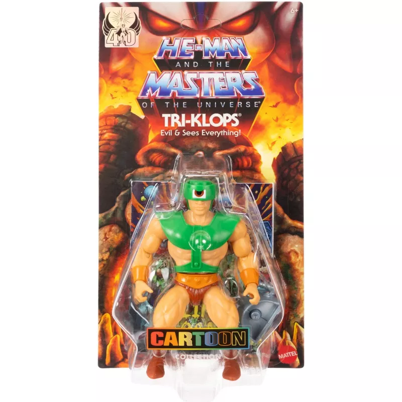 Figura de ação MATTEL M.o.t.U. Origins Tri-Klops 5,5 polegadas figura de coleção