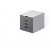 Unidade de gavetas Durable VARICOLOR cinzento plástico 4 gavetas