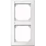Moldura MERTEN Dupla com suporte de identificação 470219 M-SMART branco polar brilhante 470219 470219 (470219)