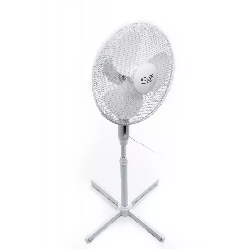 Adler | AD 7305 | Ventilador de pé | Branco | Diâmetro 40 cm | Número de velocidades 3 | Oscilação | 45 W