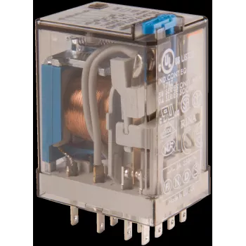 FIN 55.34.8 12V - relé industrial 4x UM 250V/5A 12VAC (55.34.8.012.0040)
