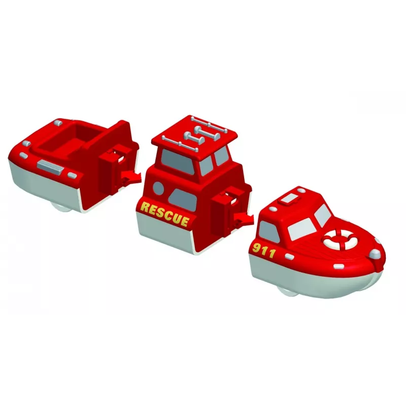 Conjunto de veículos Popular Playthings Mix or Match Vehicles Fire and Rescue
