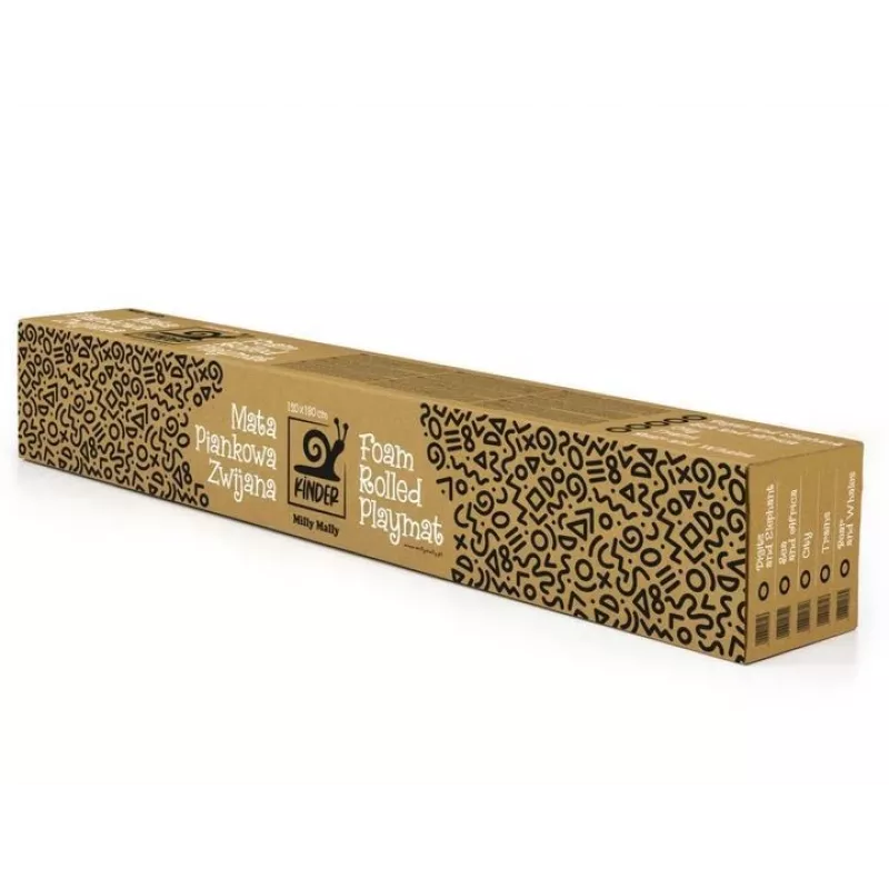 Tapete de espuma de jogo milly mally Modelo 4688 — tapete de espuma enrolado com estampa de urso e baleia