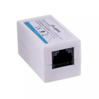 Adaptador de mudança de sexo LANBERG RJ-45 para RJ-45, fêmea-fêmea, U/UTP Cat5e, branco