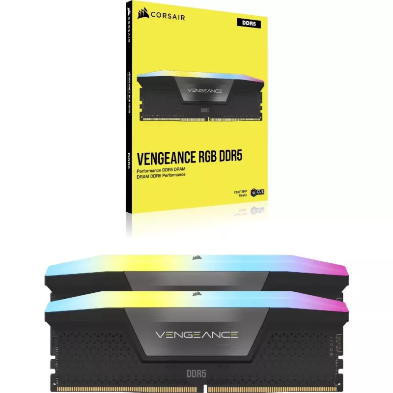 DIMM 48 GB DDR5-6400 (2x 24 GB) kit duplo (preto, CMK48GX5M2B6400C36, Vengeance, INTEL XMP)