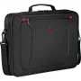 Mala para portátil Wenger BQ 16 Clamshell — capa preta repelente à água para portáteis de 16 polegadas, capa de proteção robusta