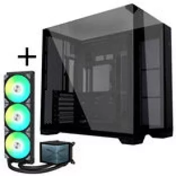 Lian Li O11 Vision Compact + TRYX PANORAMA ARGB Refrigeração líquida completa - preto, 360 mm