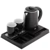 Adler AD 1387 chaleira elétrica de hotel com tabuleiro e chávenas, 1 l, aço inoxidável