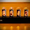 Relógio de mesa Lamptron DC601 IPS preto — relógio de mesa digital com ecrã IPS