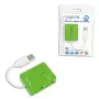 Hub USB LOGILINK UA0138 — hub USB 2.0 de 4 portas, verde, até 480 Mbit/s